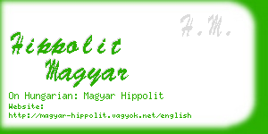 hippolit magyar business card